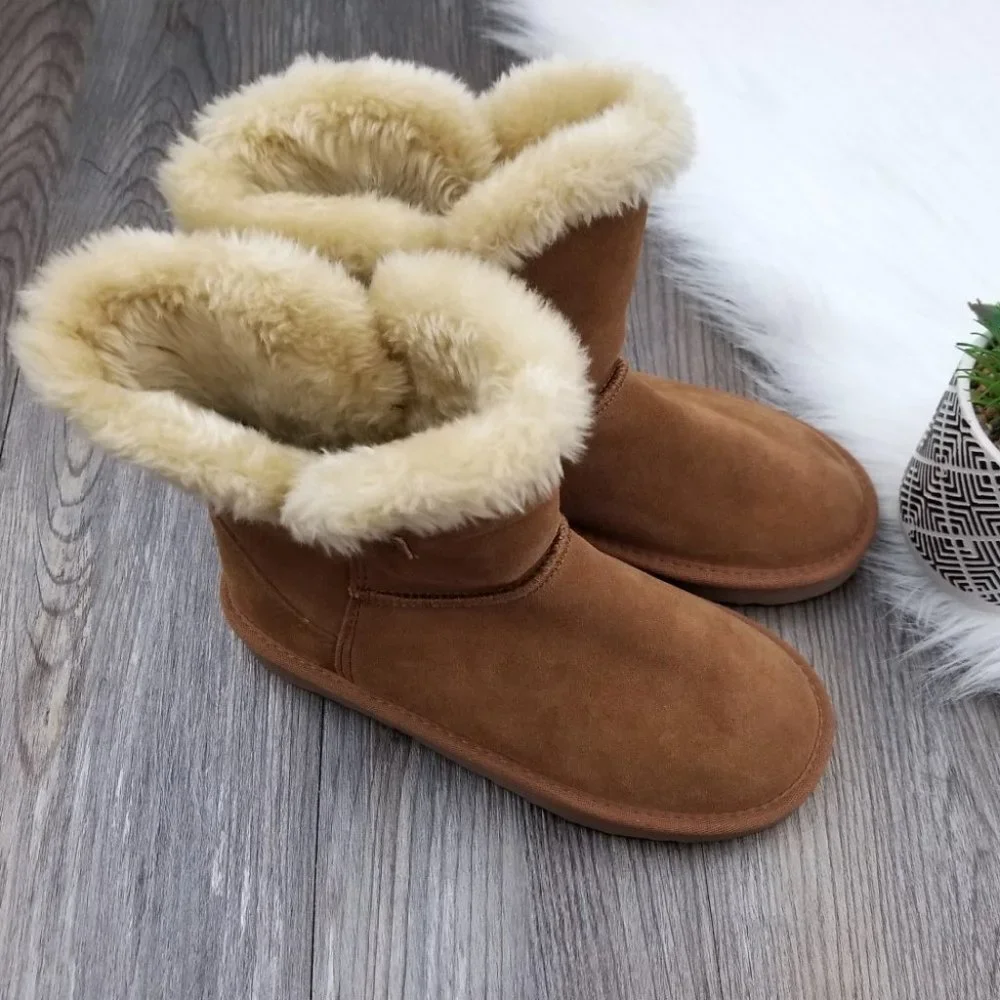 Style & Co. Faux Fur Suede Ankle Boots - Picture 5 of 15